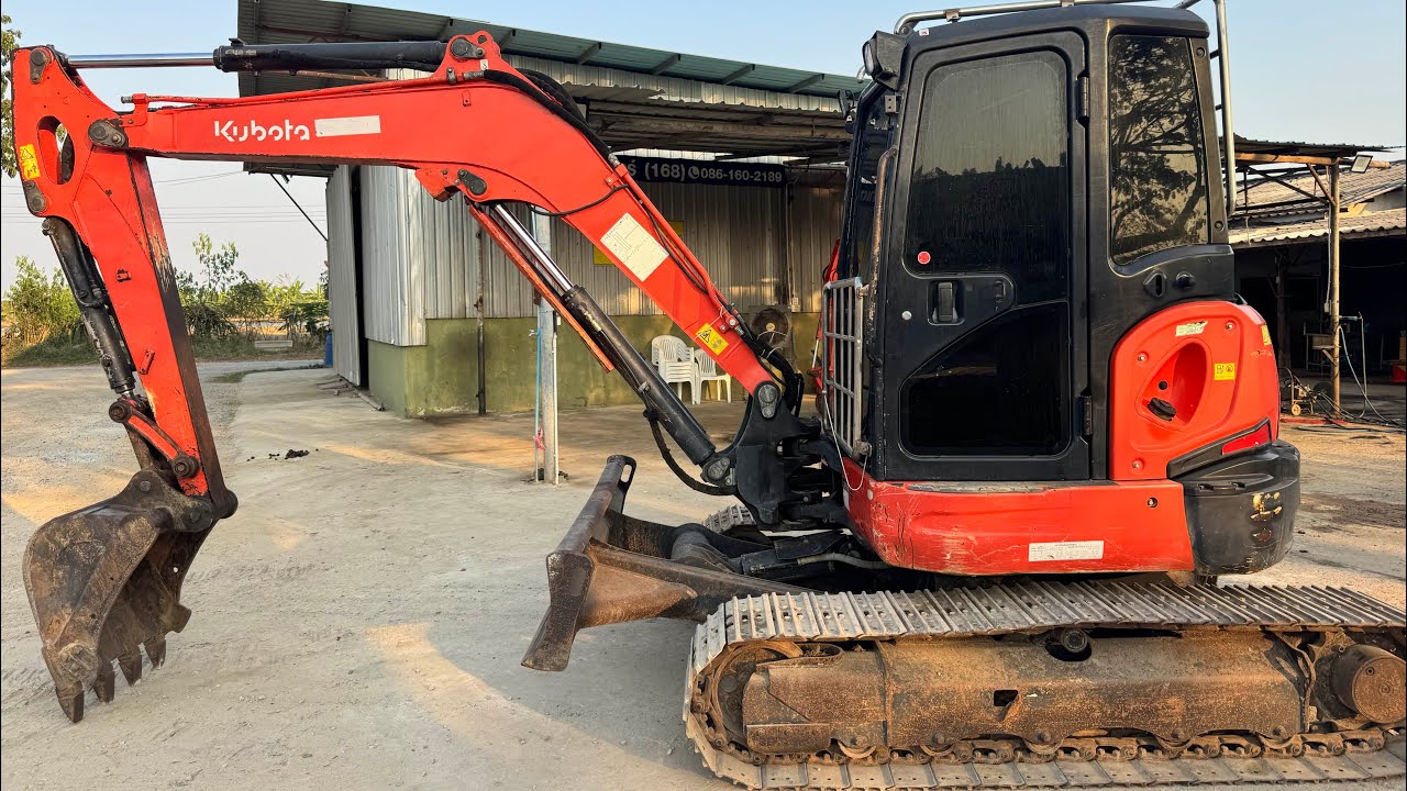 Kubota u55-6 มือ 2 มีตู้เเอร์ 📍ช.ช้างแทรกเตอร์นครปฐม