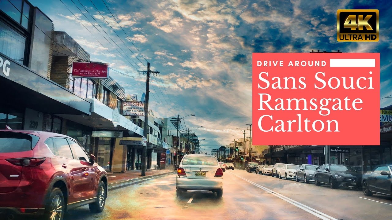 Driving Around Sans Souci - Ramsgate - Carlton  | 🇦🇺 Sydney Australia 【4K】