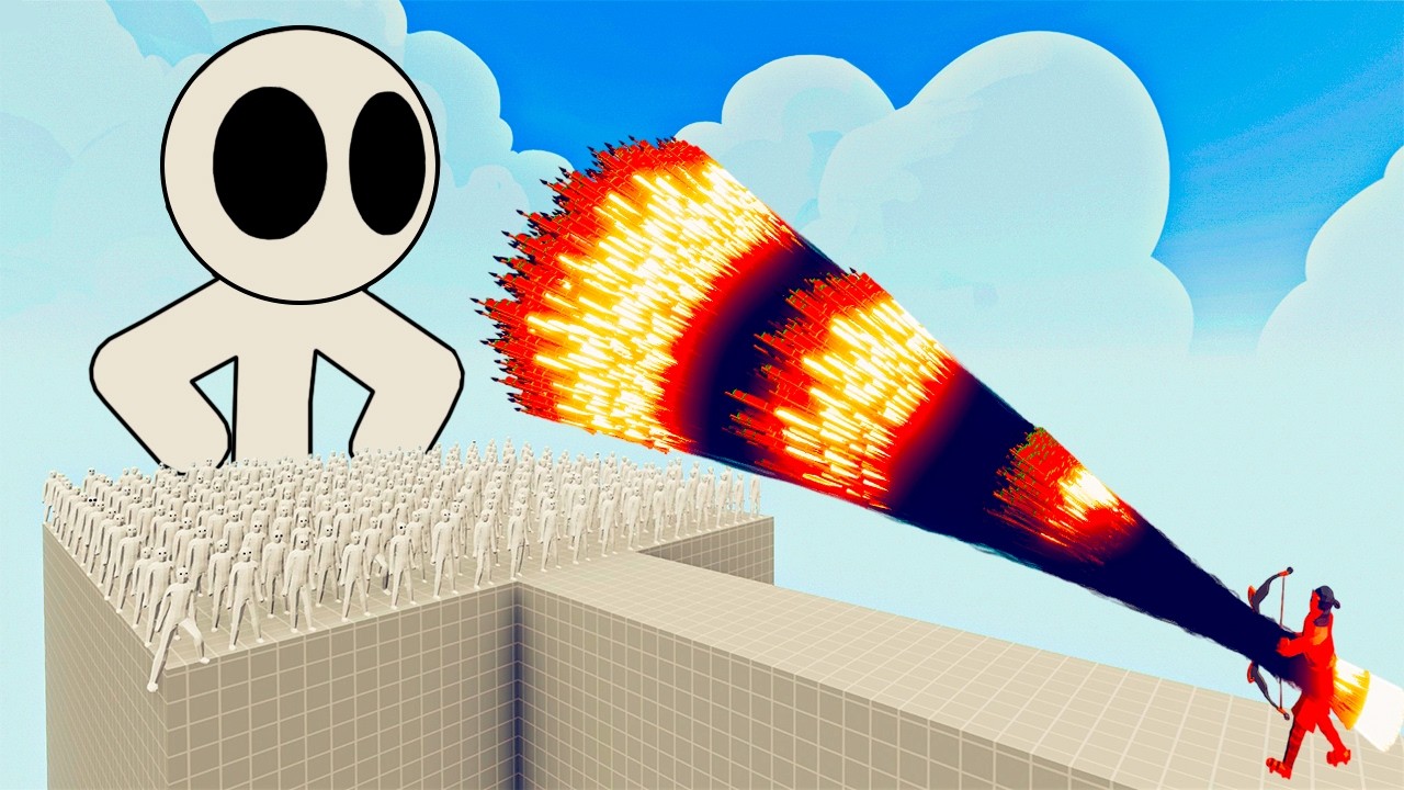 100x STICKMAN + 1x GIANT vs 1x EVERY GOD   Totally Accurate Battle Simulator TABS