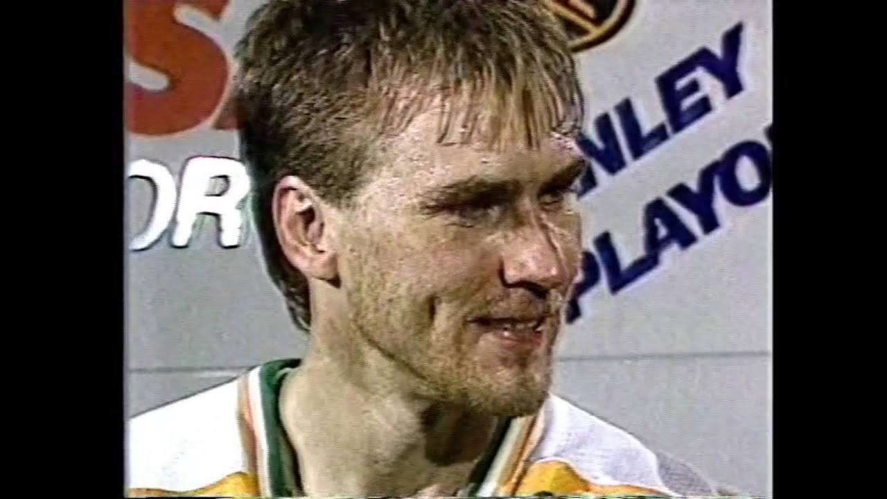 Willi Plett between periods 4/18/85