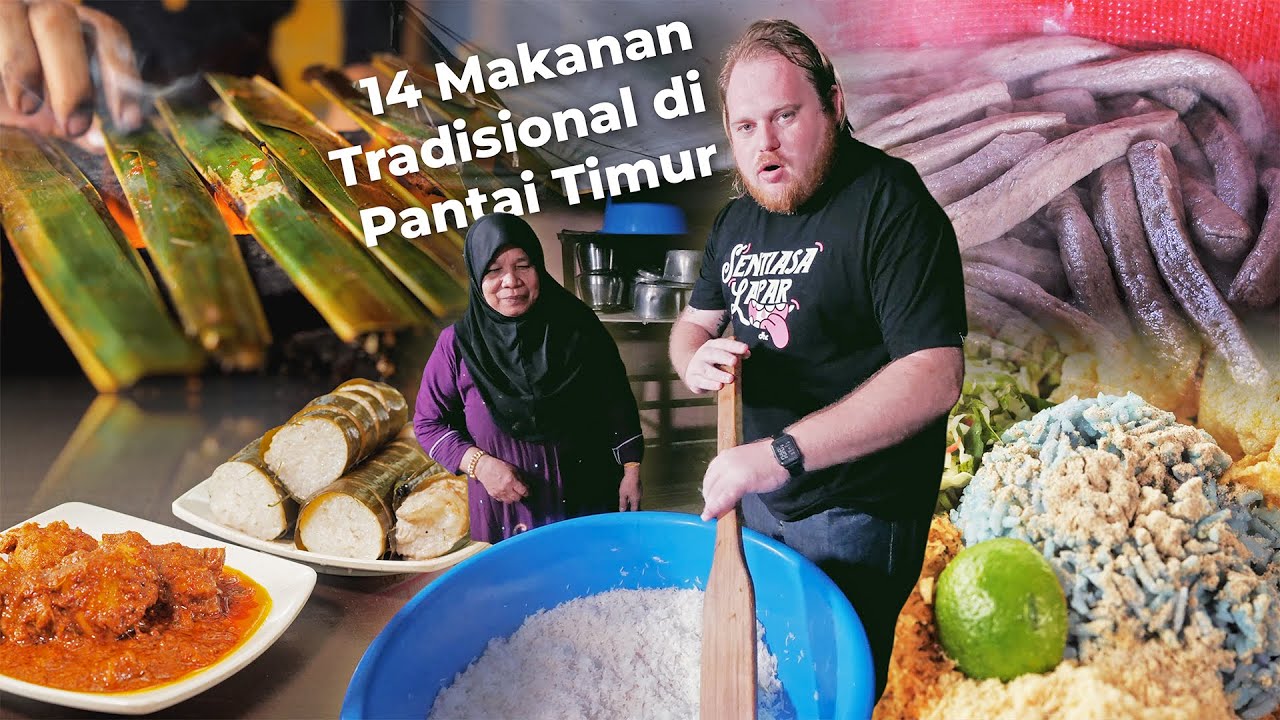 Mat Salleh Cuba Makanan ASLI Pantai Timur