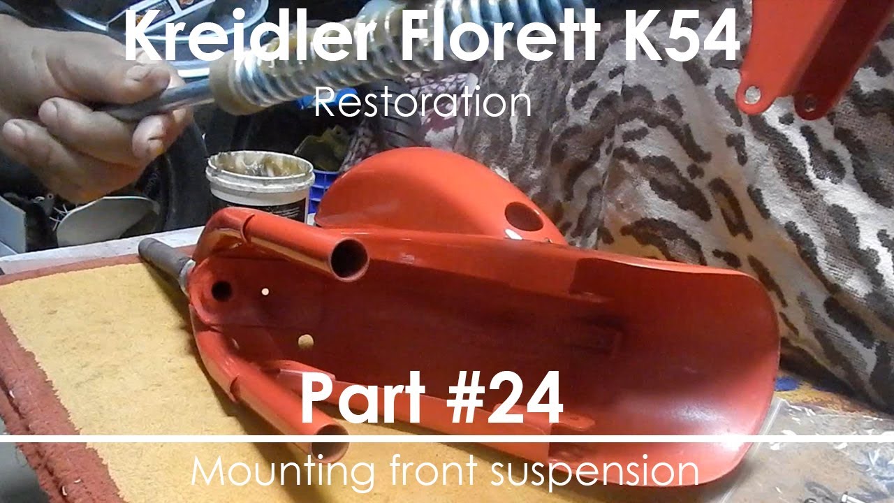 Kreidler Florett K54 - Part #24 (Mounting front suspension)