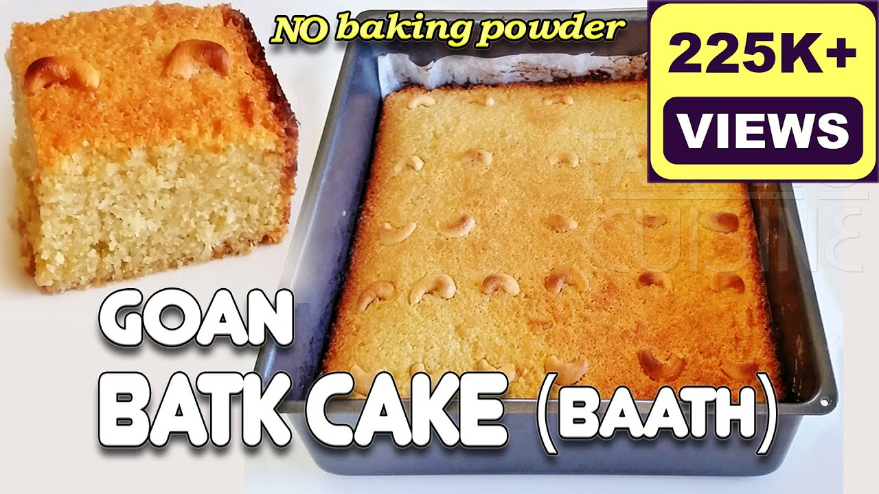 Goan Baath Cake | Batica Recipe | Goan Coconut & Semolina Cake | Goan Kuswar Sweets