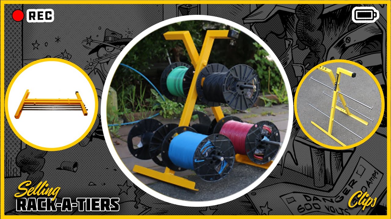 How to dispense up to 6 wire spools then fold it up in your van!