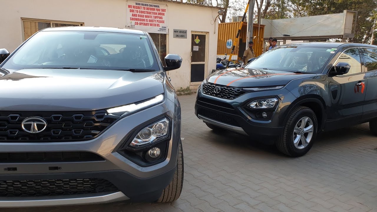Tata Harrier Thermisto Gold&Telesto Grey in Outdoor|Both are Looking Same ? 4K 60FPS Video