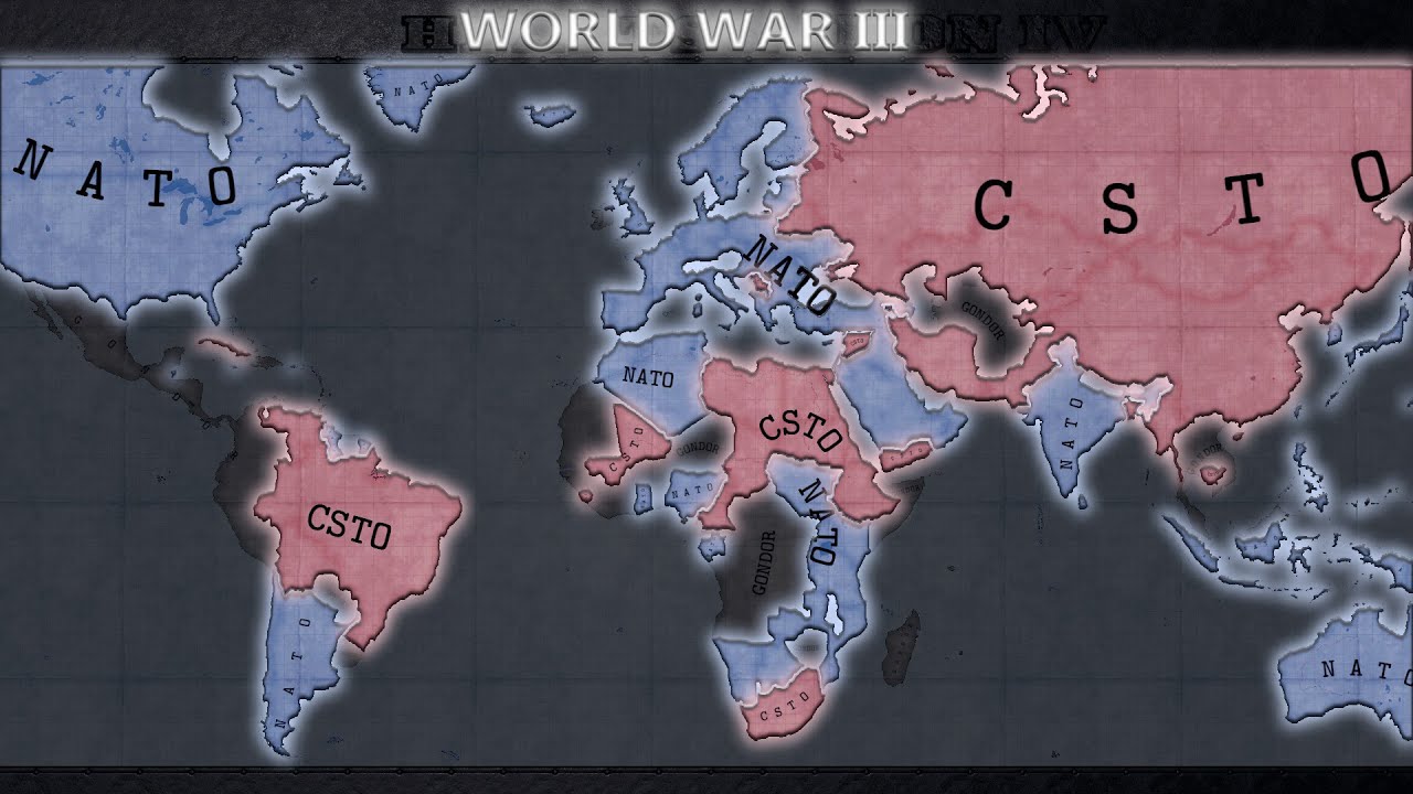WW3 NATO Vs CSTO - Hoi4 Timelapse