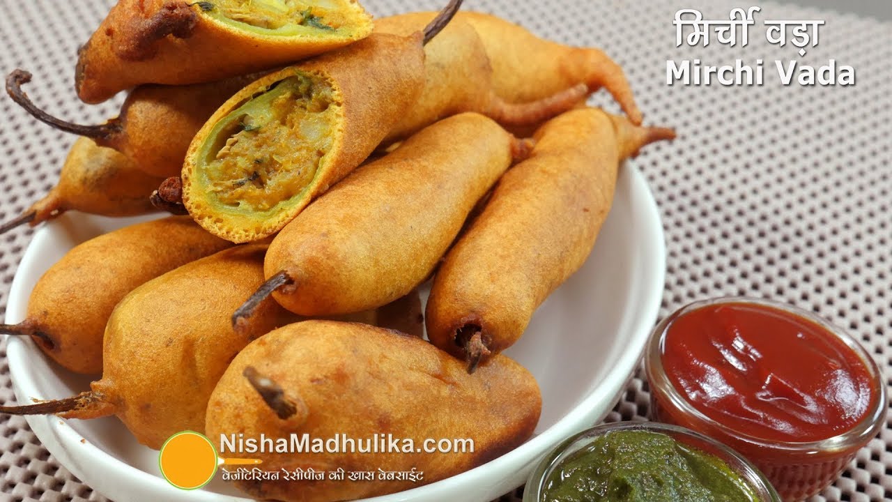 Mirchi Vada Recipe - Rajasthani Mirchi Vada - Mirchi Vada Bajji - Mirchi Bhajji