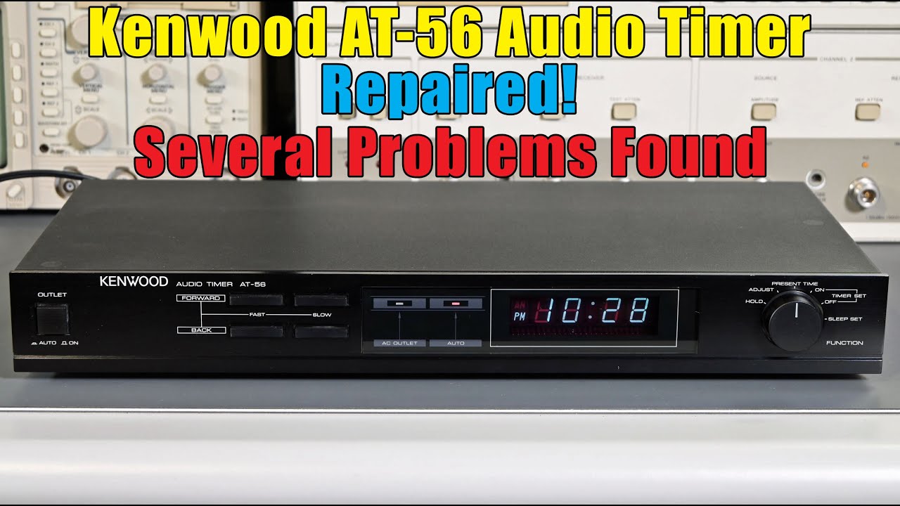 Аудиотаймер Kenwood AT-56 с нестабильным дисплеем и неработоспособными переключателями - отремонт...
