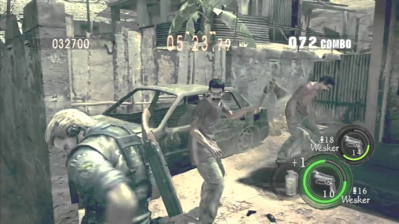 Resident Evil 5 Mercenaries 集会場DUO 1058k
