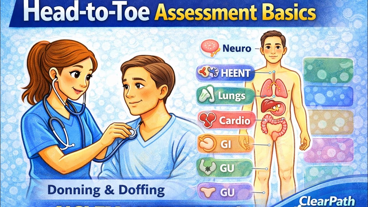 Head-to-Toe Assessment Basics | NCLEX RN Nursing Assessment Made Easy