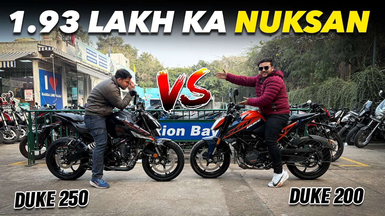 2026 KTM Duke 250 vs KTM Duke 200 Comparision ⚡️⚡️| Which One Should You Buy?