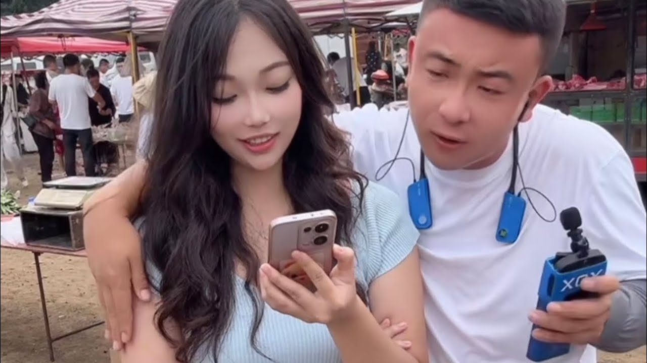 元帅户外搞笑与美女互动