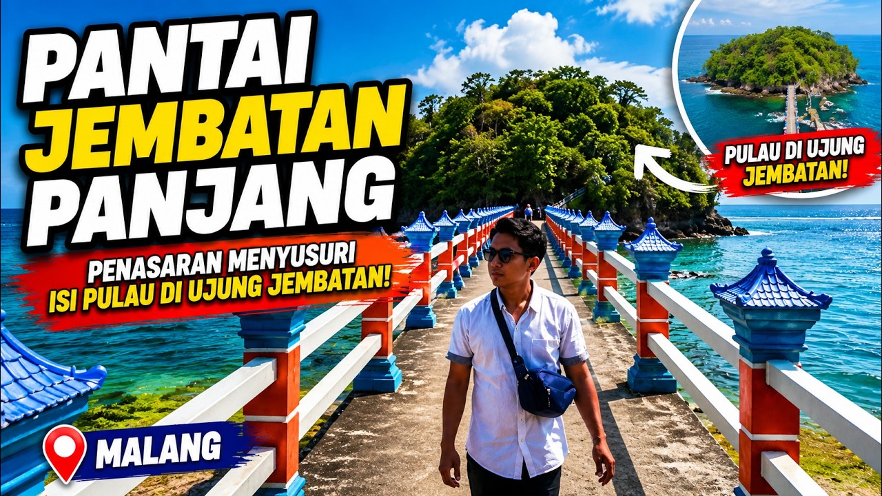 PANTAI JEMBATAN PANJANG MALANG SELATAN - BERSEBALAHAN DENGAN PANTAI BALEKAMBANG PERSIS
