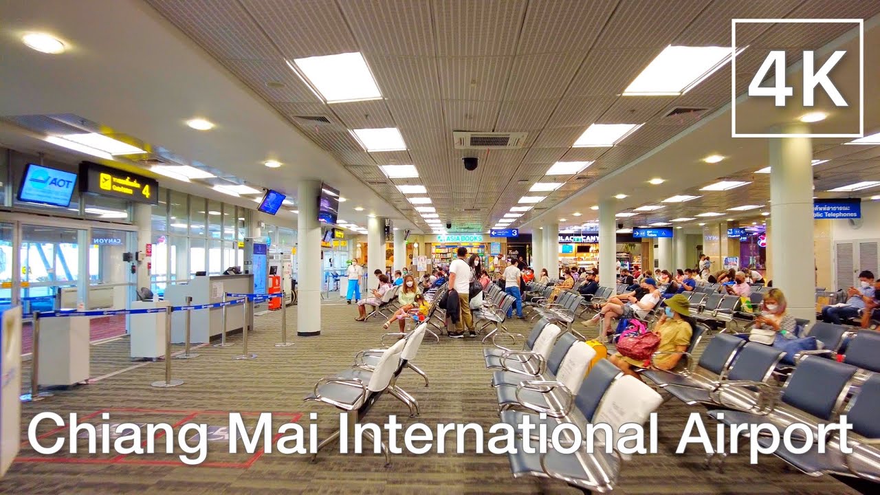 Chiang Mai International Airport - 4K Walking Tour | Thailand (2022)