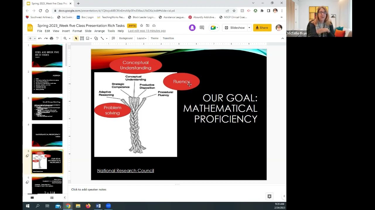Mathematical Proficiency: A refresher