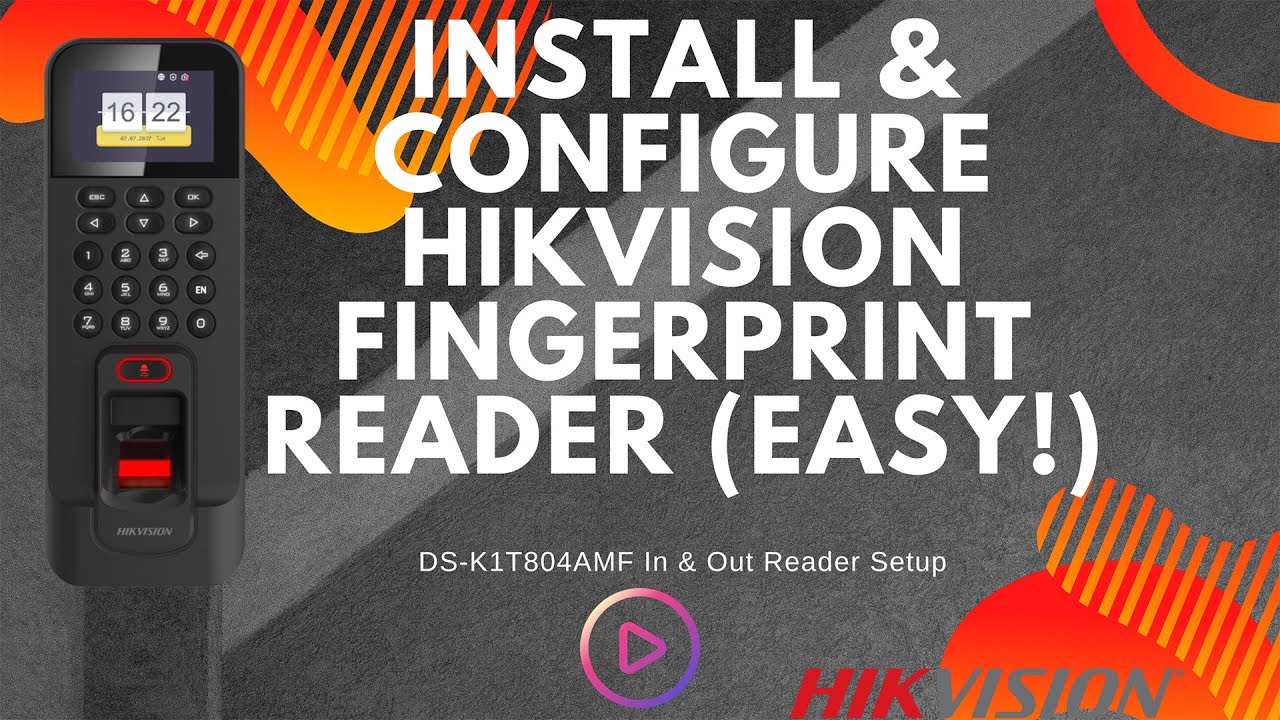 Install & Configure Hikvision DS-K1T804AMF Fingerprint Reader (EASY Step-by-Step)