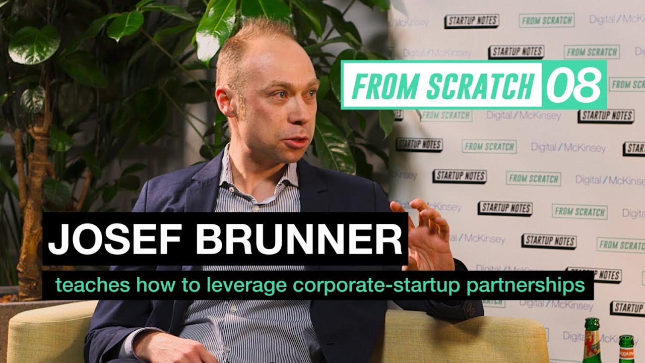 Josef Brunner (relayr) teaches how to leverage corporate-startup partnerships