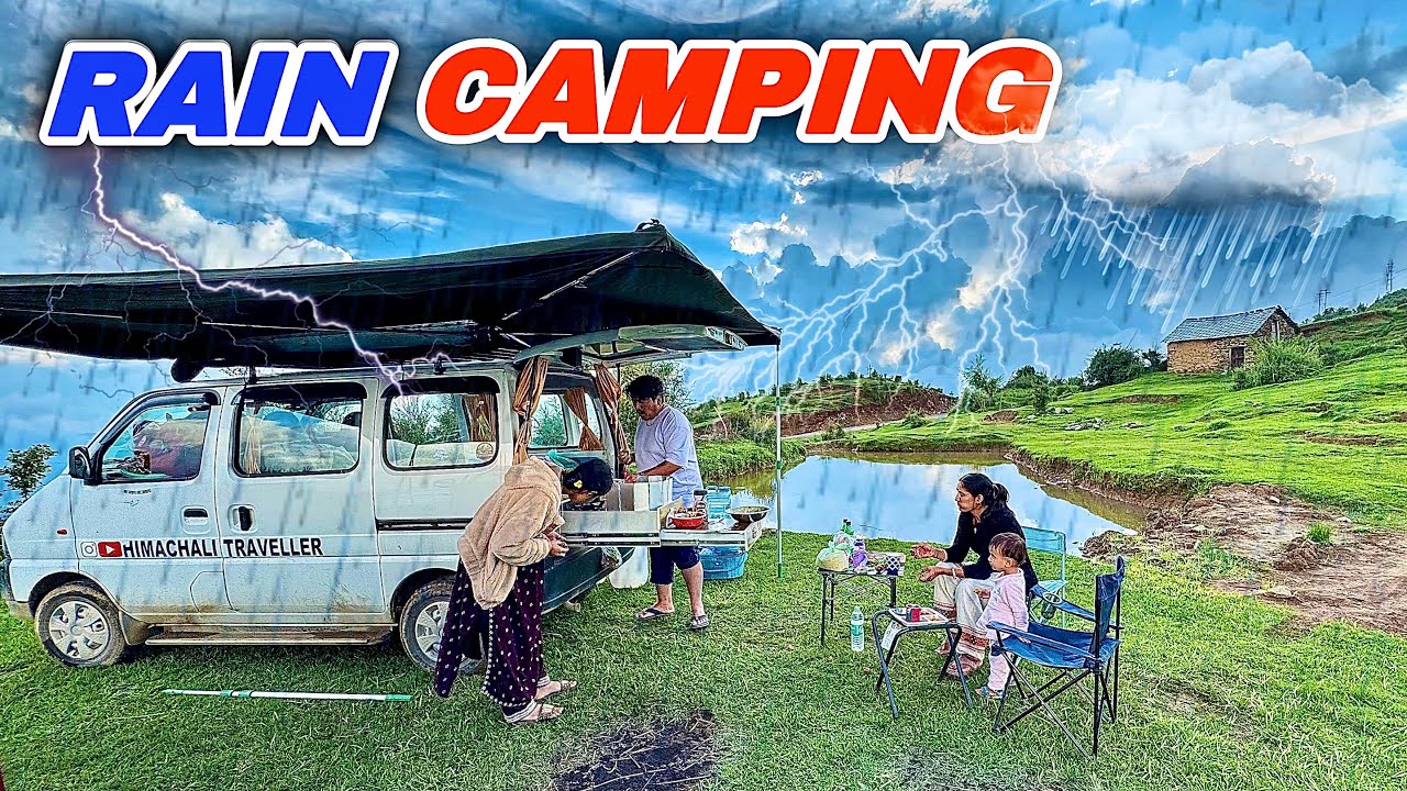 571 / HEAVY RAIN CAMPING IN MONSOON 😱 🌧️
