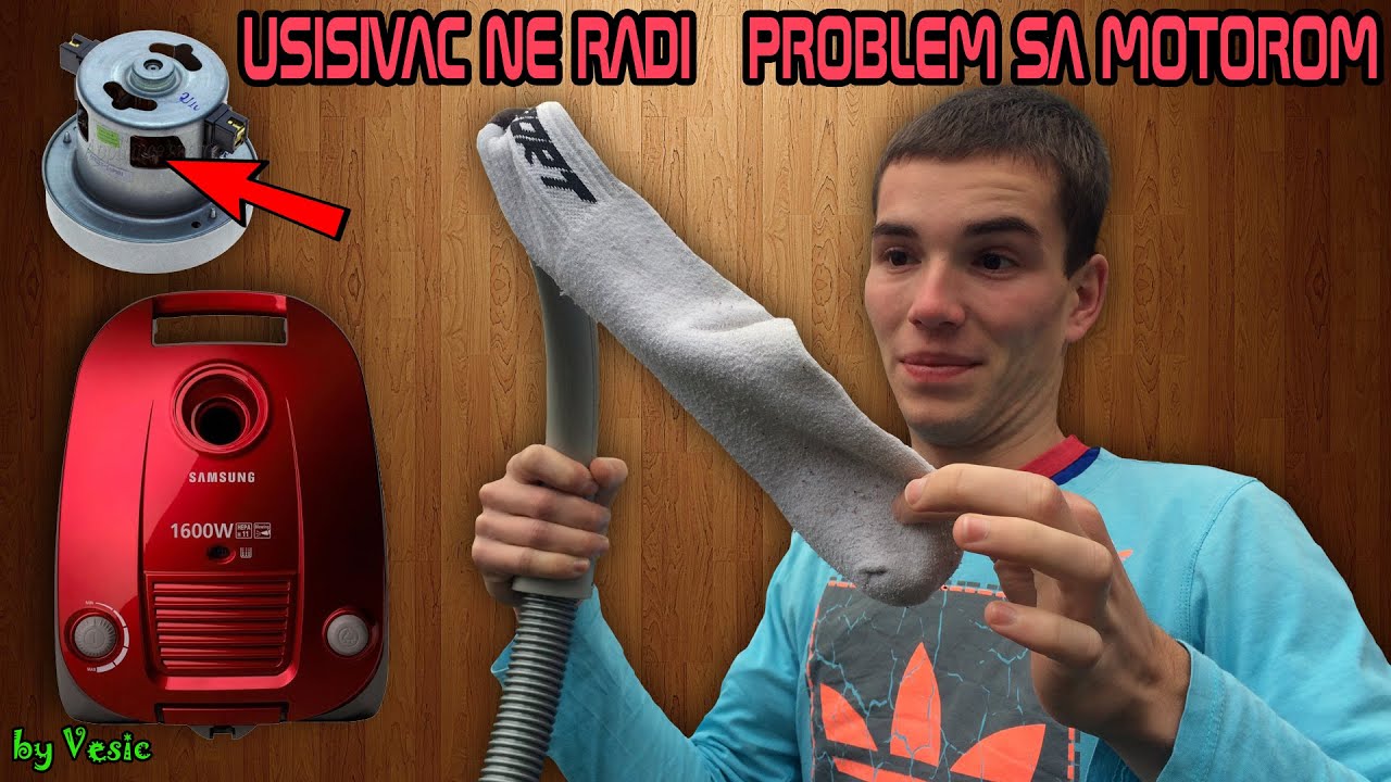 Kako popraviti usisivac prasine ( zadimio motor )