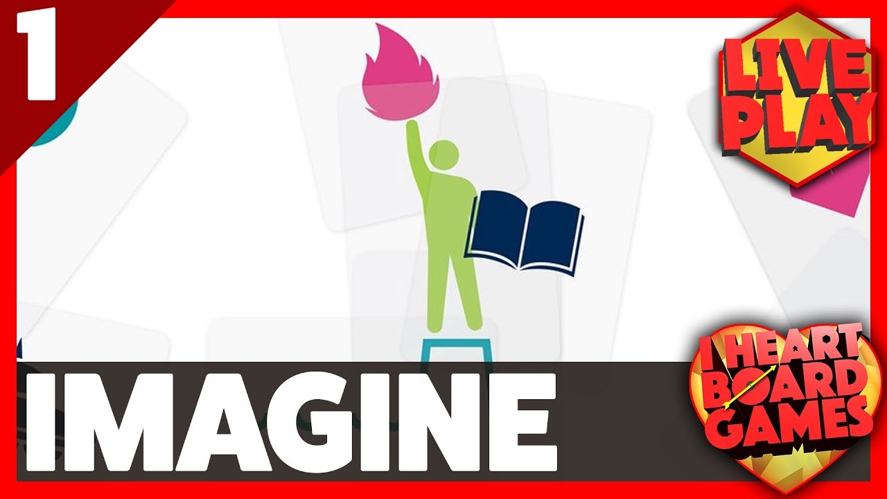 IMAGINE (Session 1, 4 Players) Live Board Game Session! I Heart Board Games!
