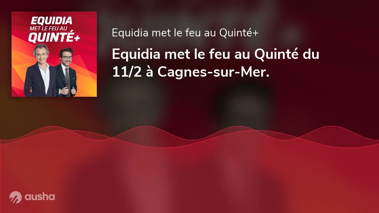 Equidia met le feu au Quinté du 11/2 à Cagnes-sur-Mer.