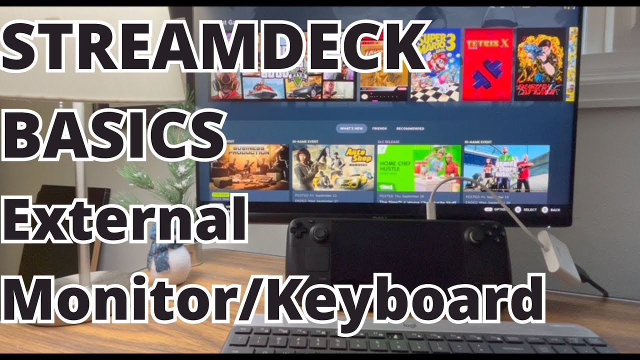 Steamdeck External Monitor and Bluetooth Keyboard Mouse Setup