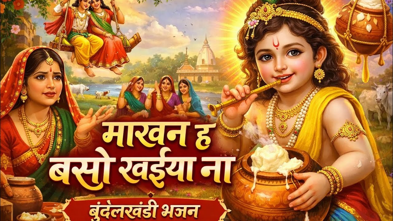 माखन ह बसो खइयो ना | Bundelkhandi Krishna Bhajan | New Desi Lok Bhajan 2026