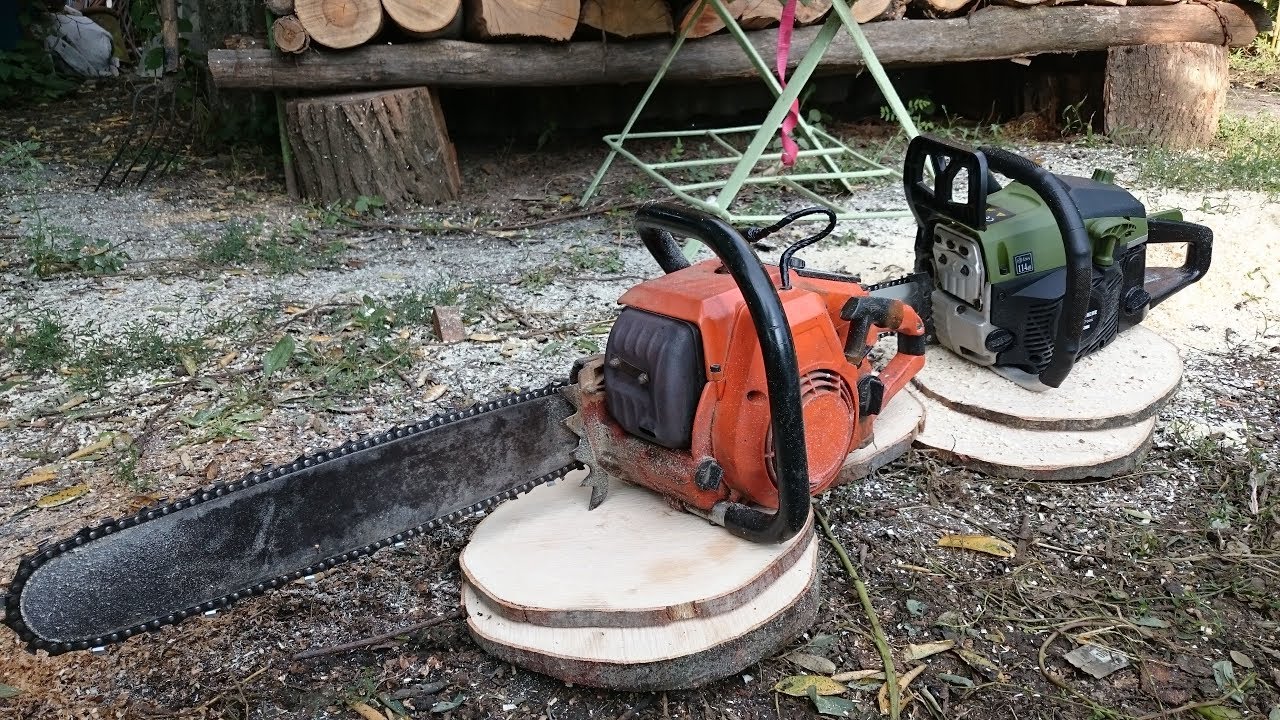 Oleomac 261(vintage chainsaw) vs Heinner Vmf001( ported chinese chainsaw)