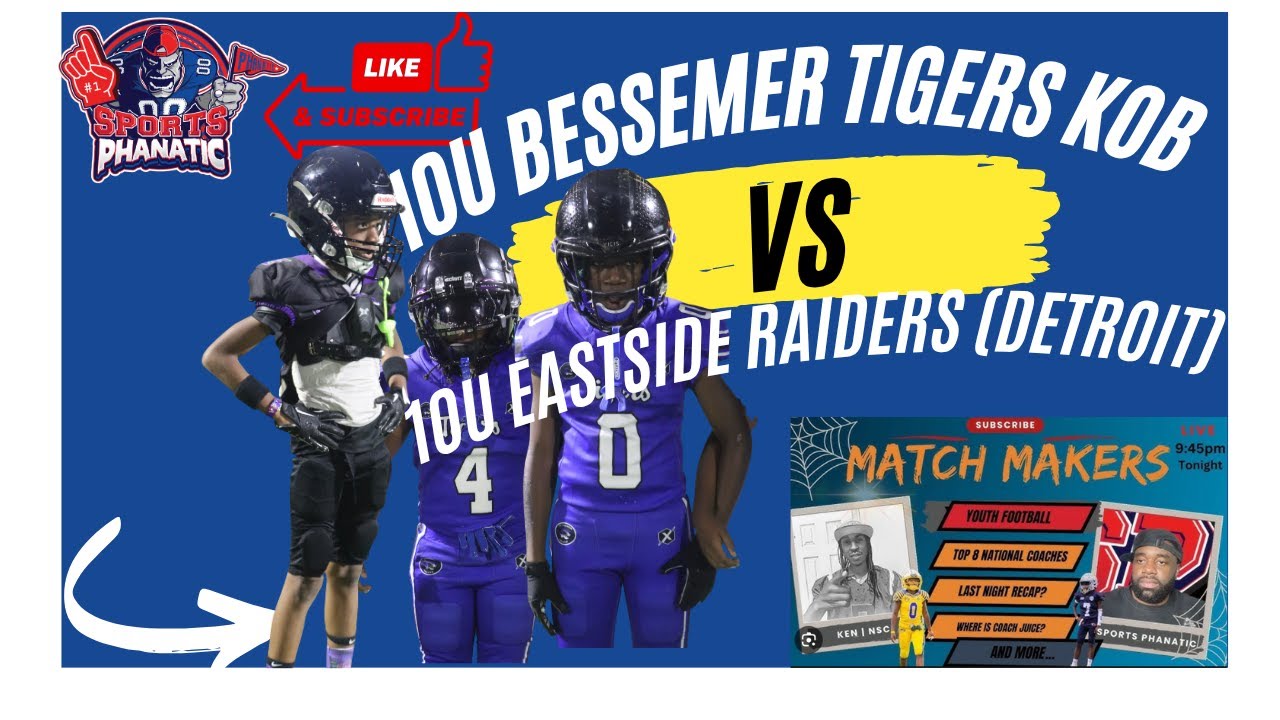 10U Bessemer Tigers против 10U Eastside Raiders (АЛАБАМА ПРОТИВ ДЕТРОЙТА)