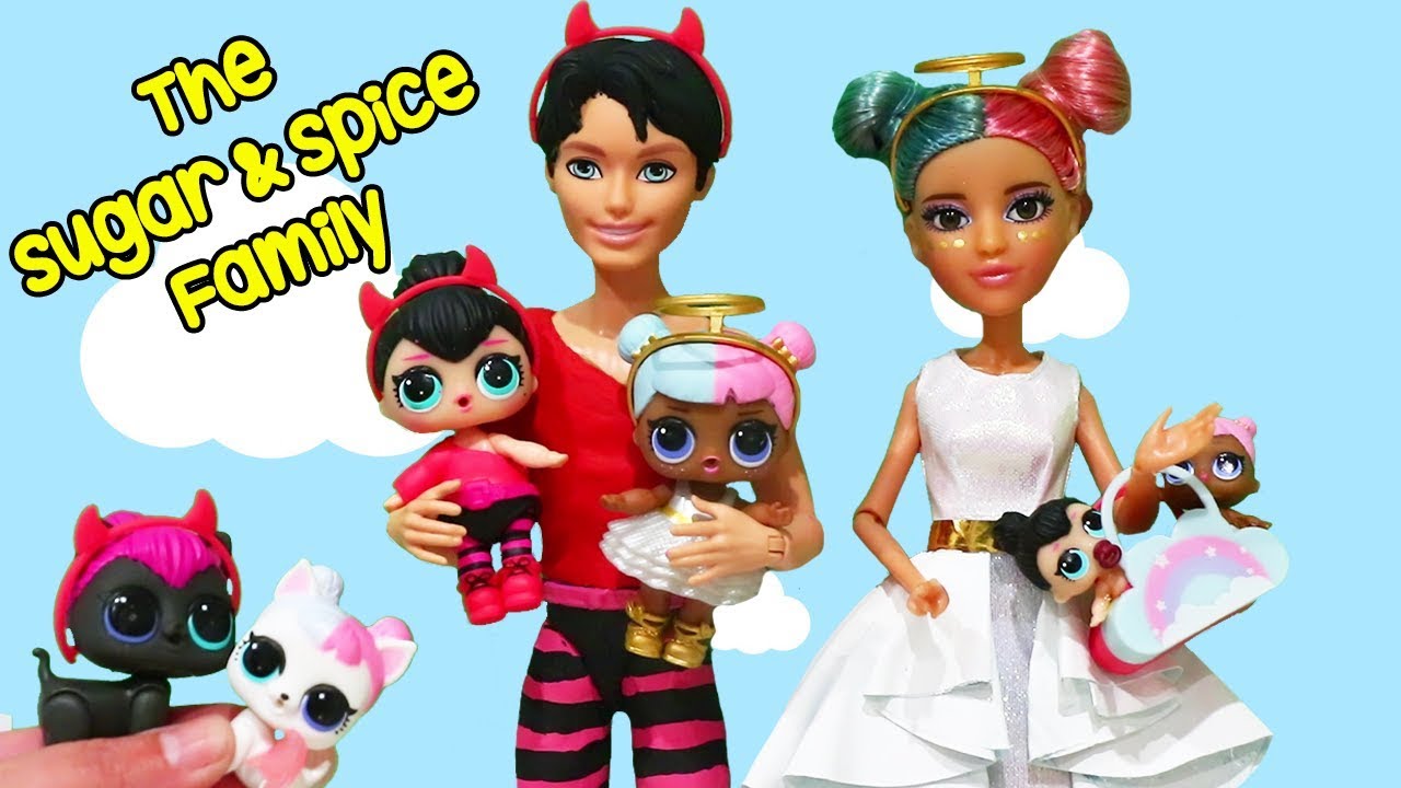 Barbie Families !  The Sugar & Spice Custom Doll Family Home ! Toys and Dolls Family Fun for Kids