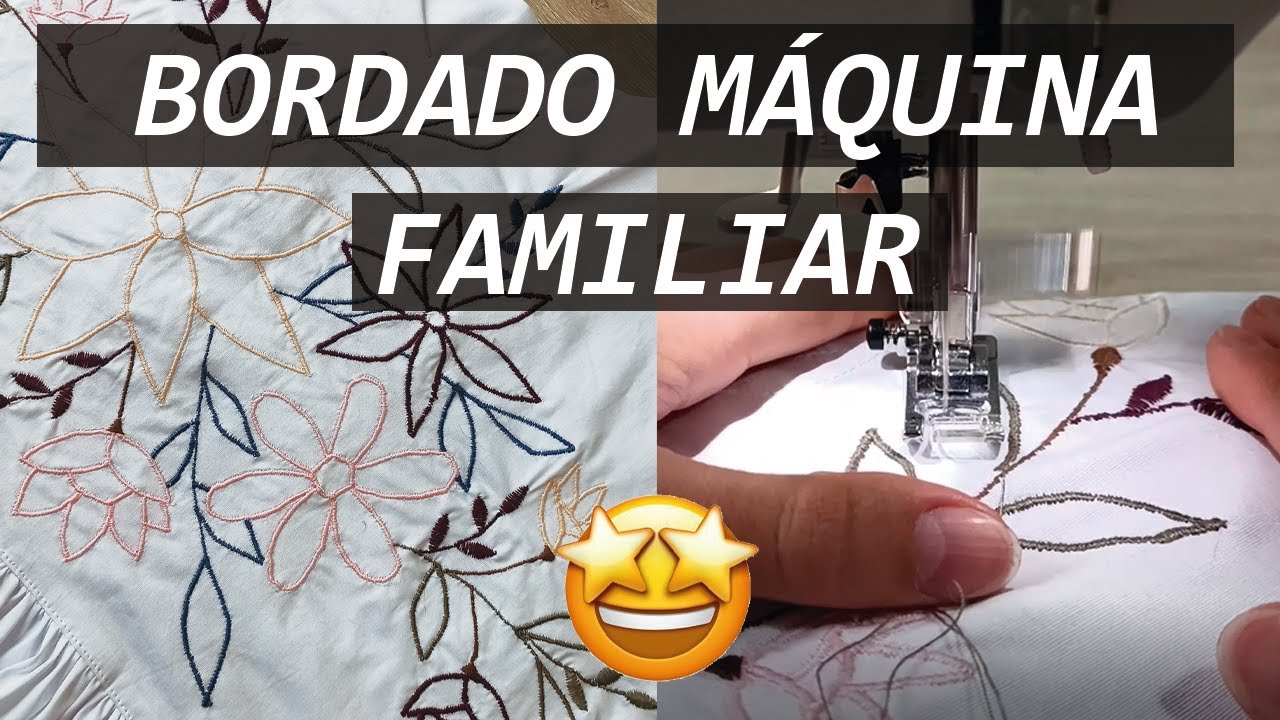 Cómo BORDAR con máquina Familiar!! 🔥 (MUY FÁCIL) 😱