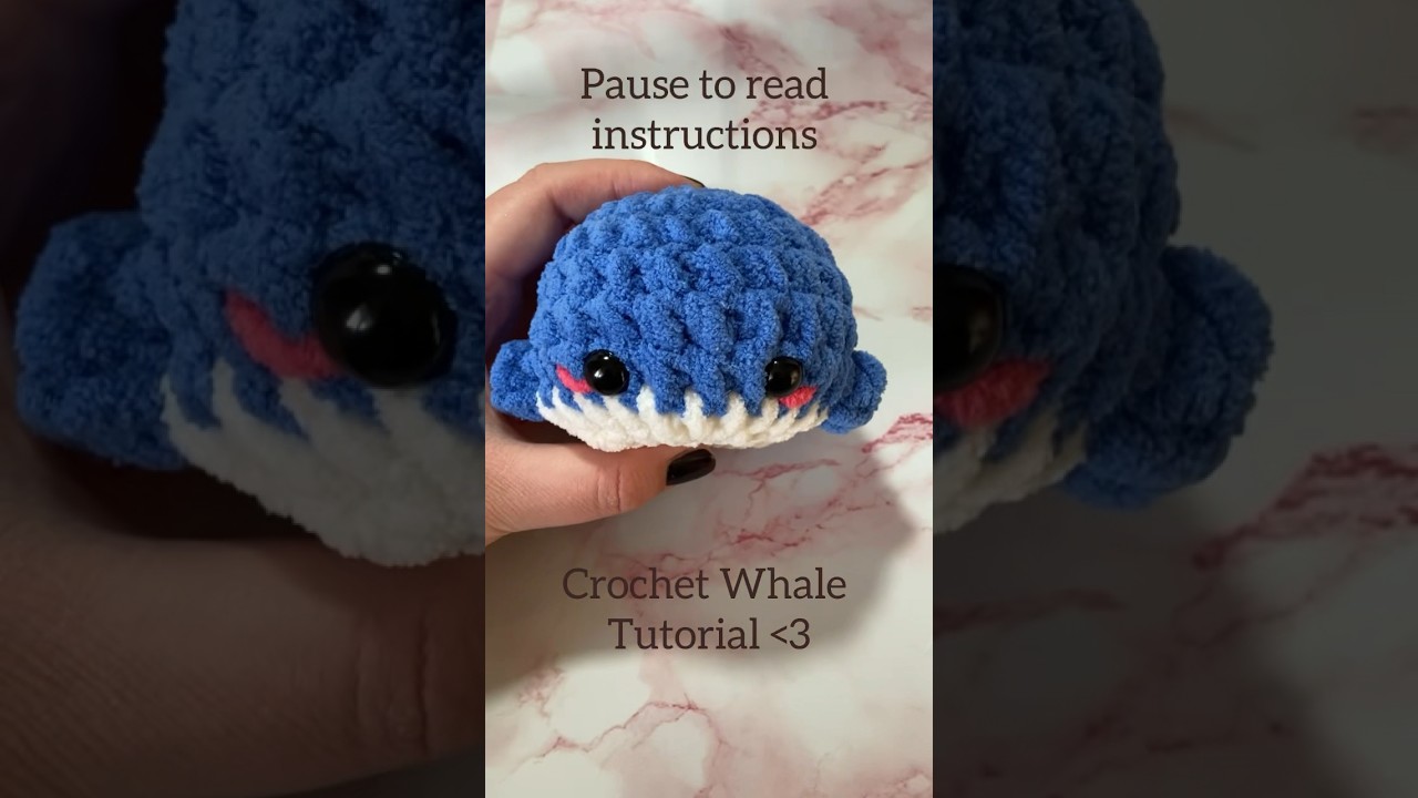 Crochet Tutorial: Low Sew Whale!! #amigurumi #howto