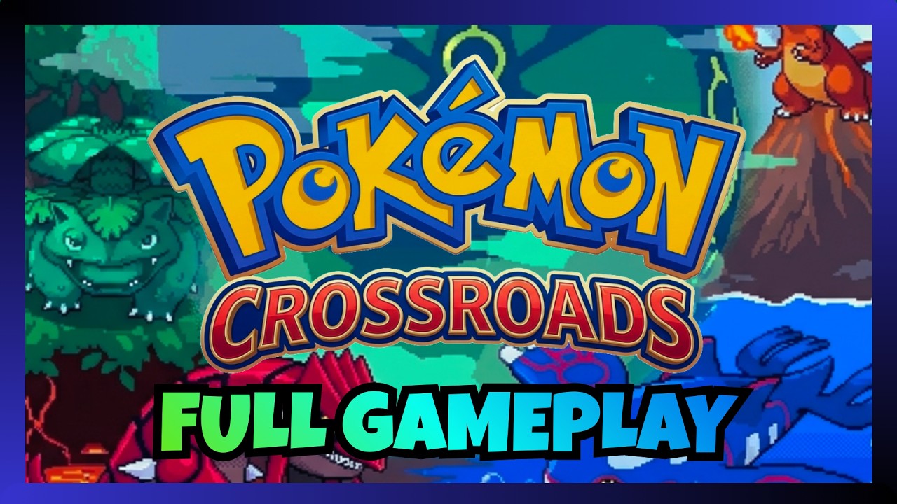 Full Gameplay of Pokemon Crossroads GBA Rom Hack NEW Completed GBA Rom Hack 🔥