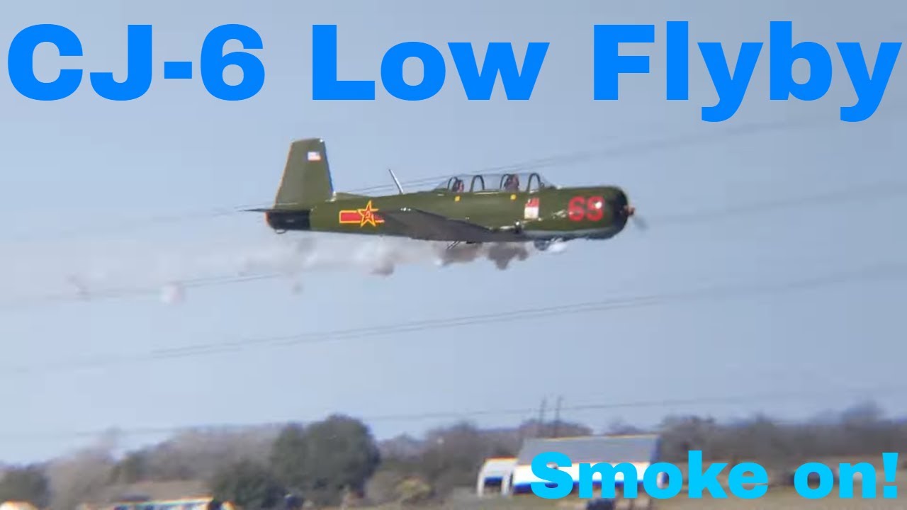 Nanchang CJ-6 Low Flyby
