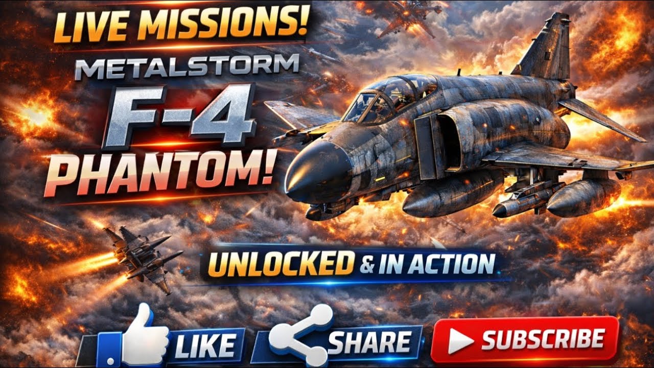 F-4 Phantom LIVE Missions ✈️ METALSTORM Gameplay | Intense Sky Combat | 4K Ultra HD