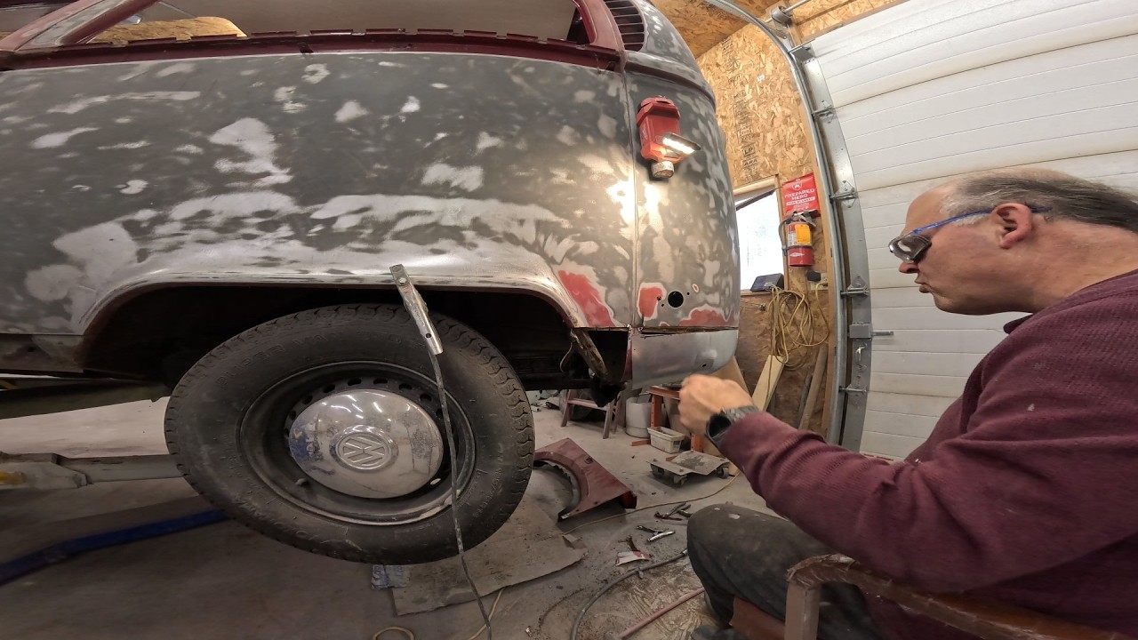 1971 VW Bus Driver Rear Corner Repair