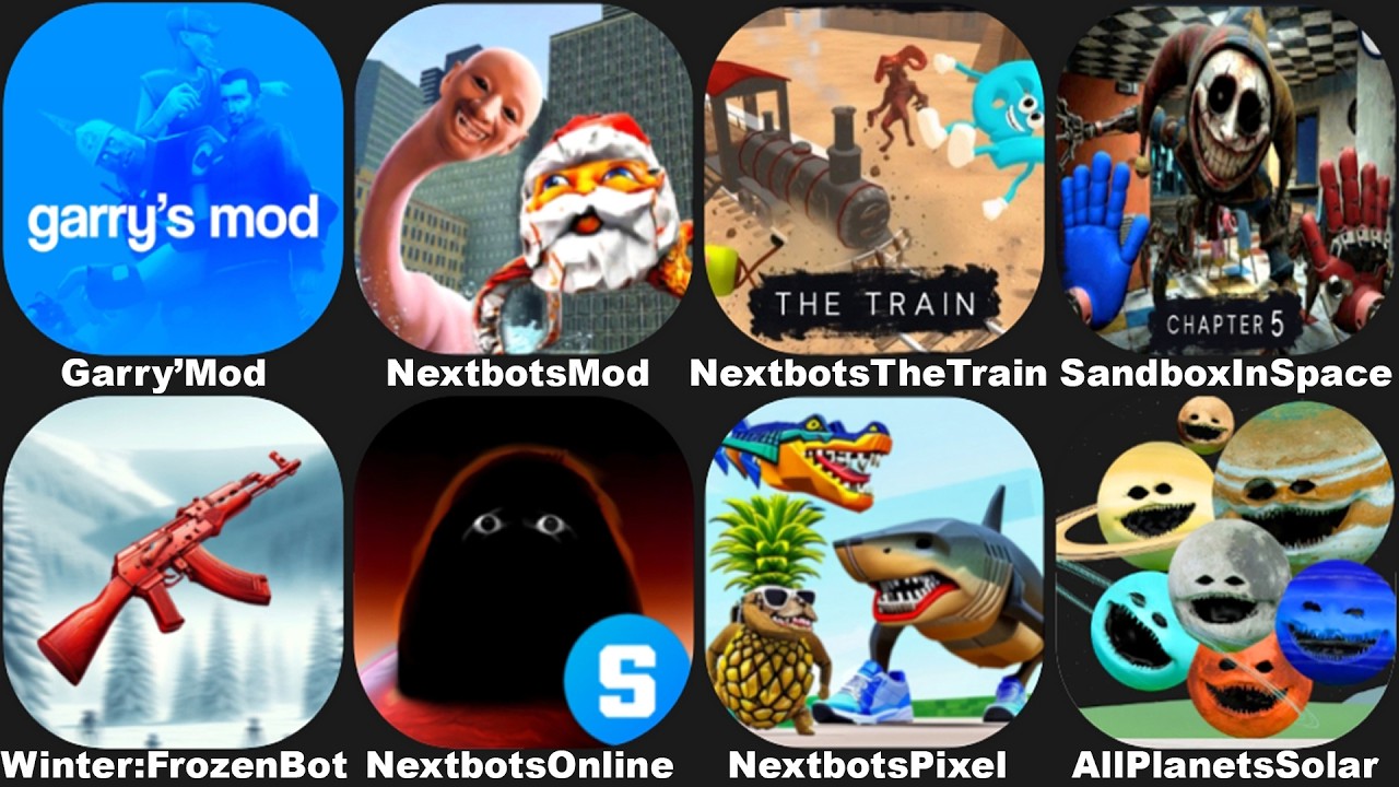 NEXBOTS IN PLAYGROUND MOD NEW UPDATE VERSION 11.0.2,Sandbox in Space,Nextbots Online,Nextbots Pixel