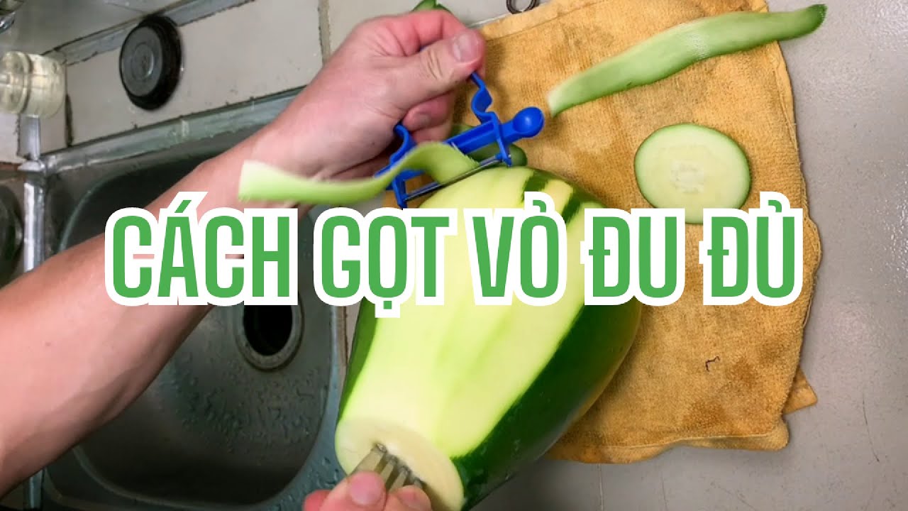 K/NGHIỆM ẨM THỰC TẠI GIA| Cách gọt đu đủ nhựa không dính tay xóa bỏ nỗi lo cho người nội trợ #video