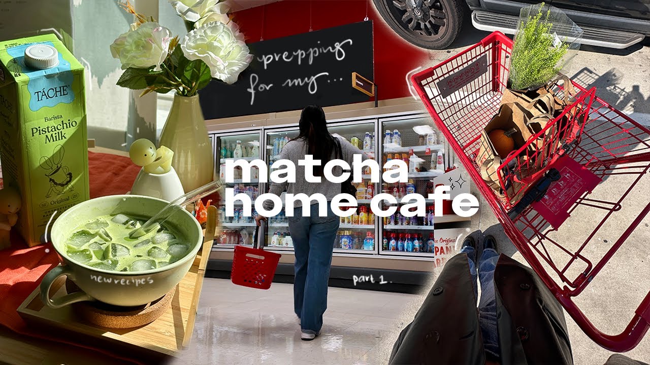 getting ready for my matcha home cafe!! (part 1) 🍵࿔*‧₊˚