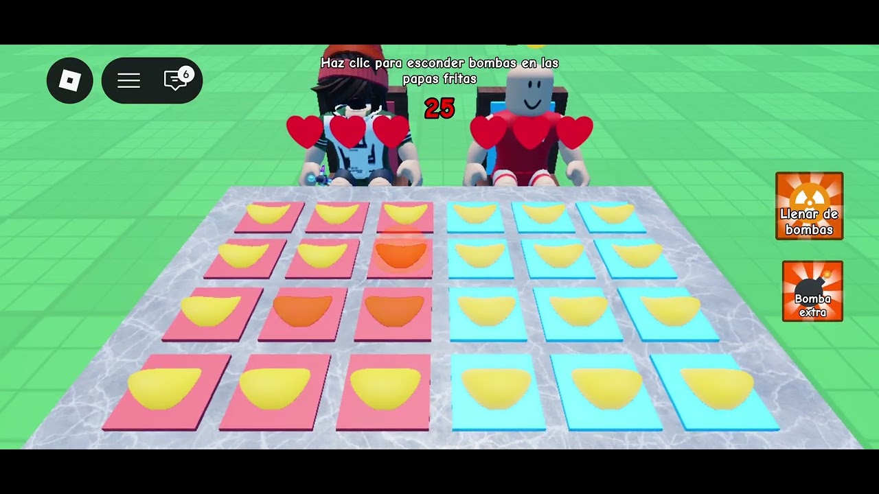 Jugando el juego de chips boom