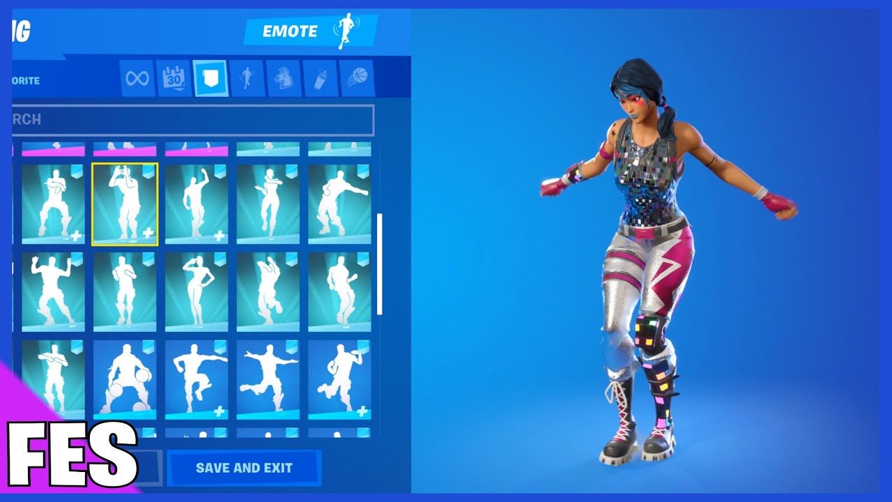 Fortnite Sparkle Specialist Skin With all my Fortnite Dances & Emotes #4