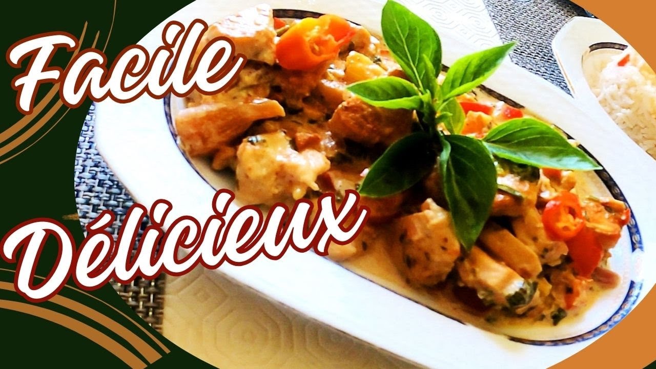 Мой супер простой рецепт курицы по-креольски с массале и кокосом!