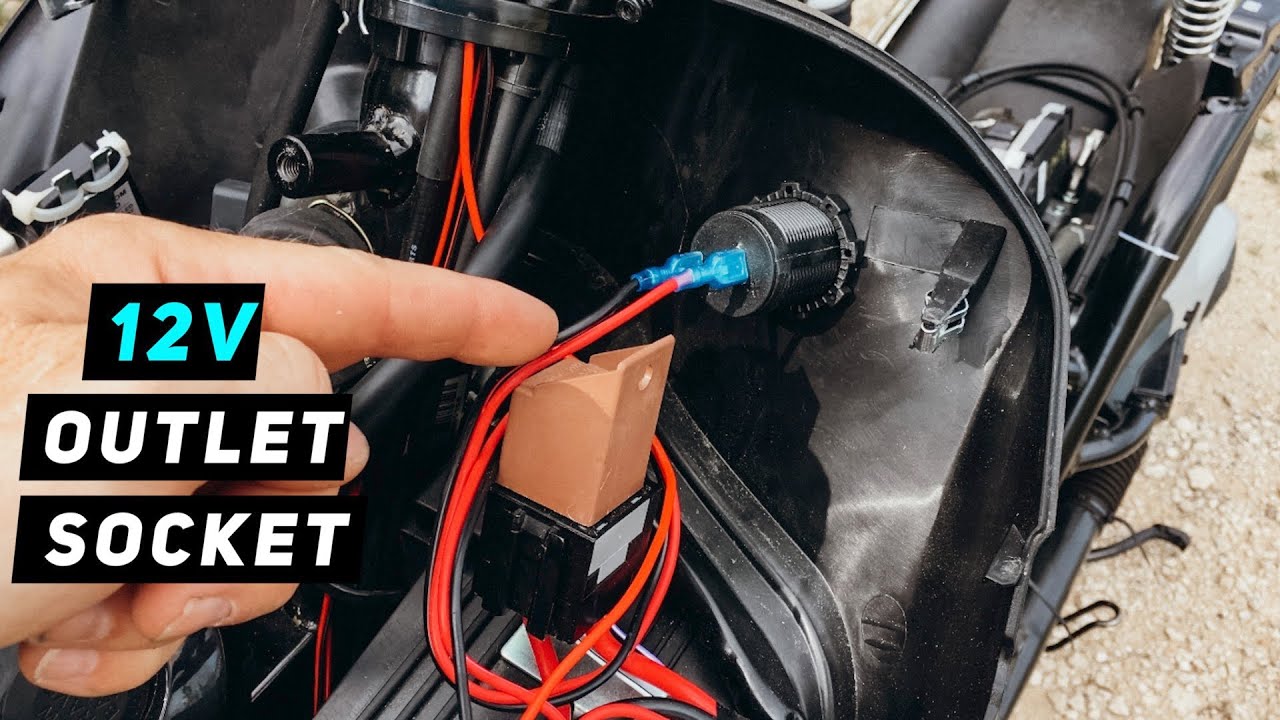 Piaggio Fly 12v outlet socket installation | Mitch's Scooter Stuff