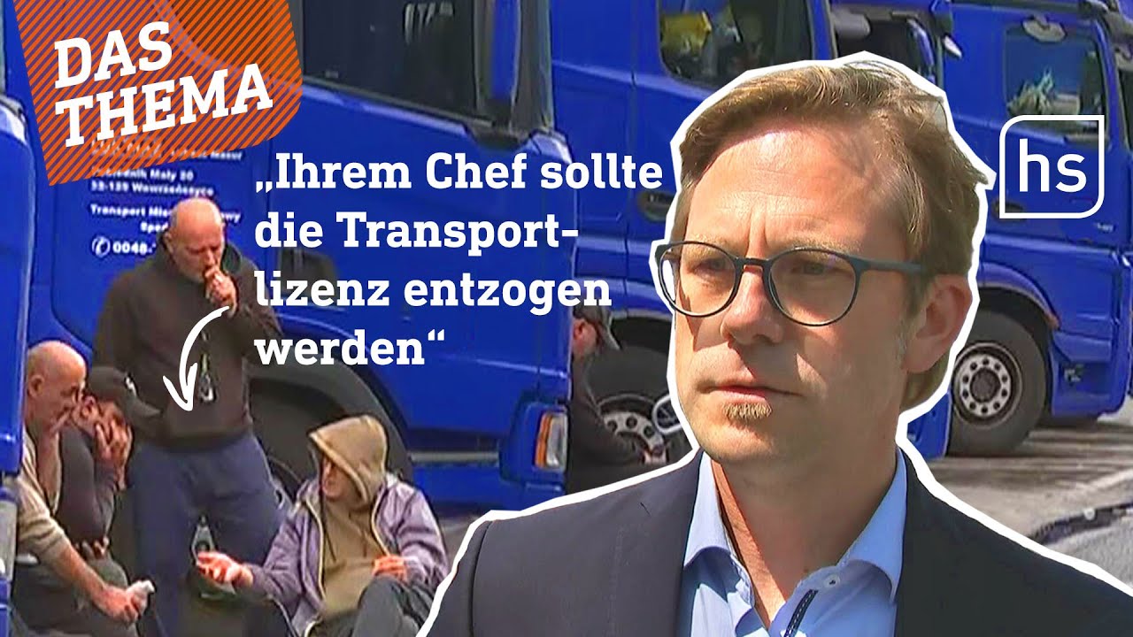 LKW-Streik in Gräfenhausen: Gewerkschaft fordert endgültig Konsequenzen | hessenschau DAS THEMA