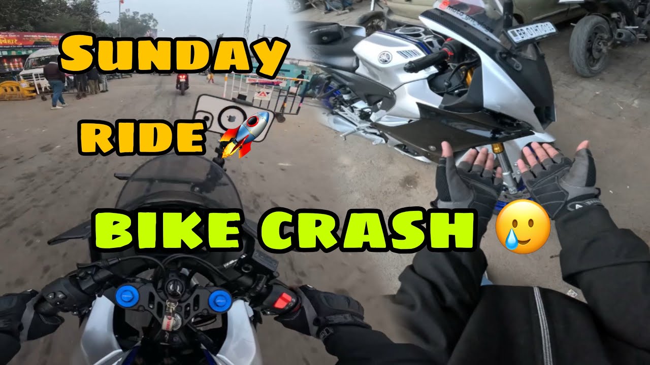 SUNDAY RIDE 🚀 ll BIKE CRASH 🥲 ll    2026 #motogmvlogs 