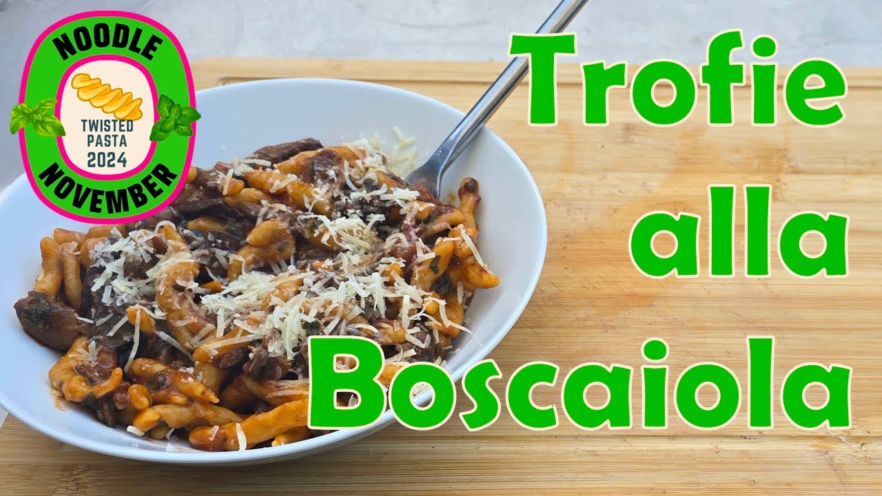 Trofie alla Boscaiola - My Dish for Noodle November 2024 - Twisted Pasta - 