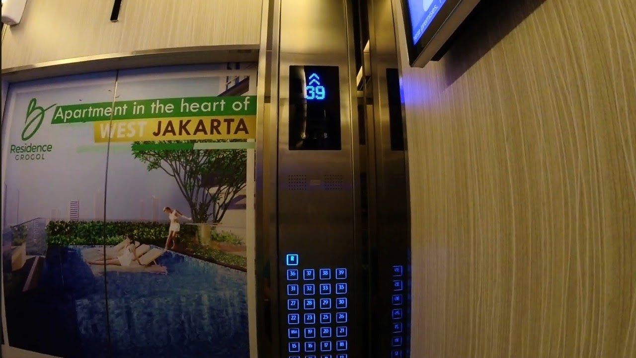 Fast Kone Elevator/ Lift with Rare Button at B Residence BSD, Tangerang