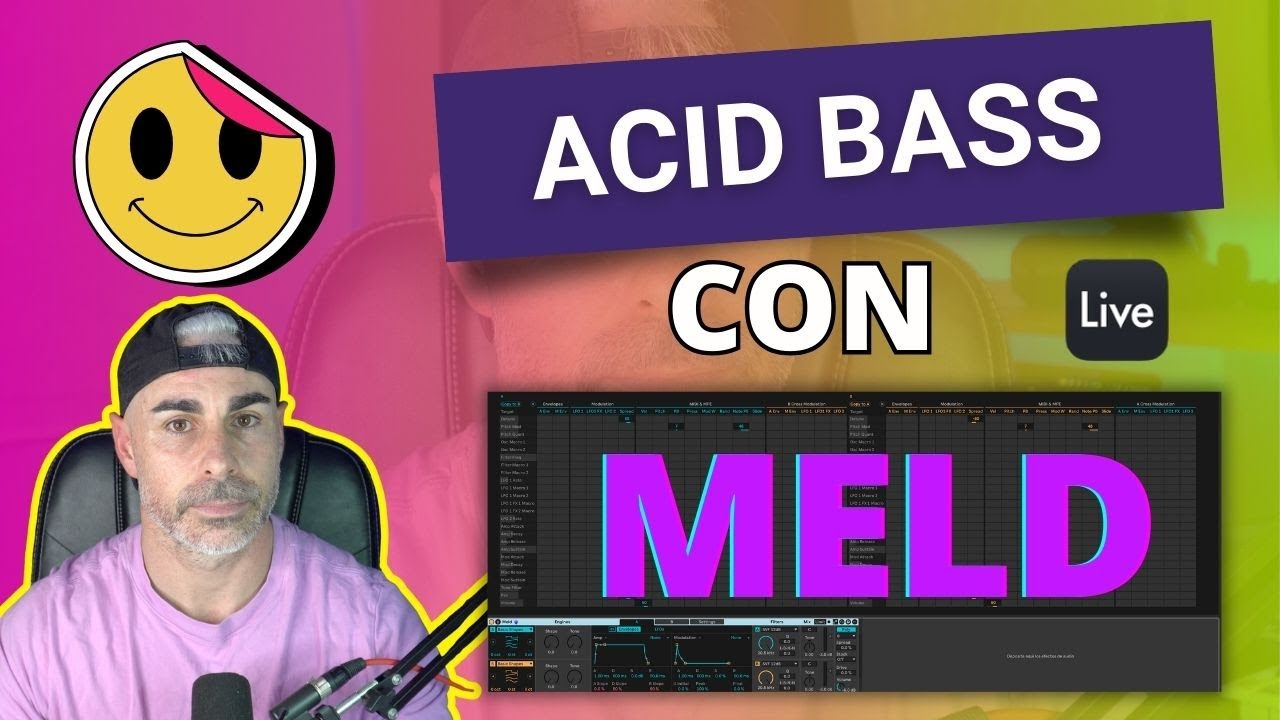 Este Truco no lo sabías I Linea de ACID BASS 😃 En MELD de Ableton Live muy FÁCIL