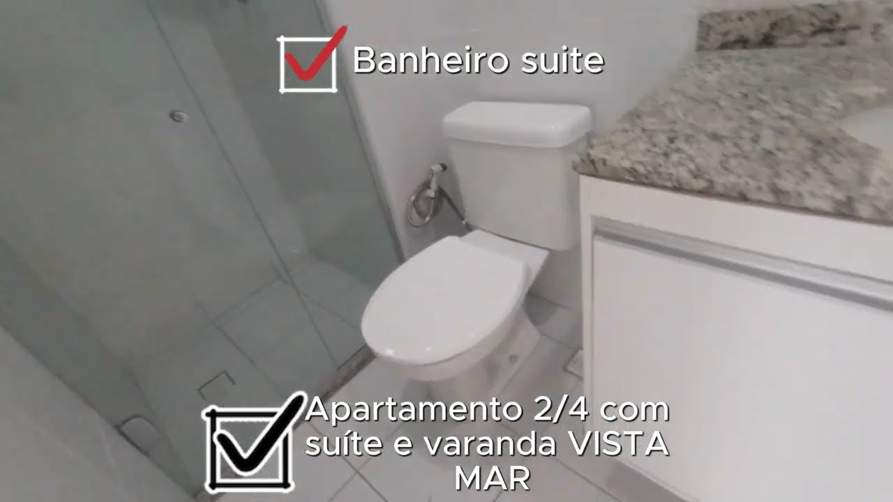 Apartamento  2/4 com suíte e Vista Mar, andar alto no Vista Patamares pronto para morar 7199240-1211