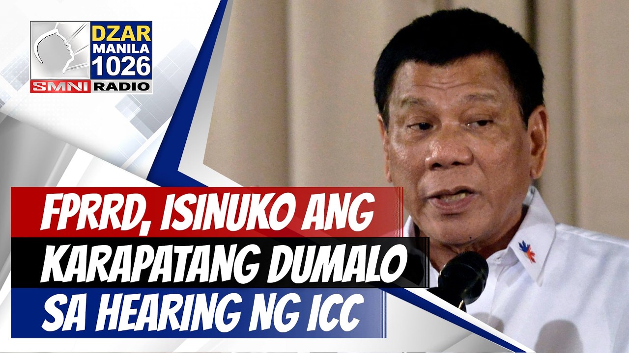 #SMNIRadioNewsblast: FPRRD, isinuko ang karapatang dumalo sa hearing ng ICC